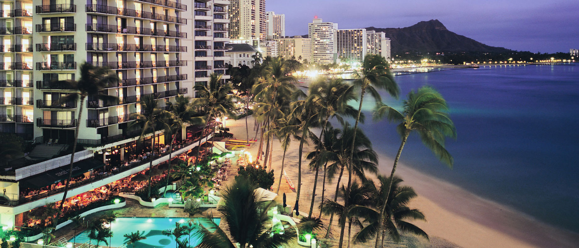 Waikiki Beach with Hotels