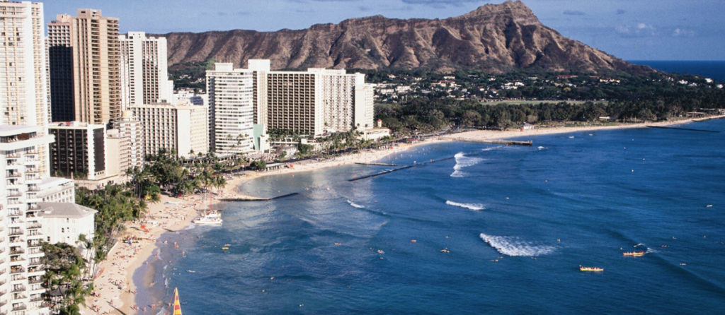 Waikiki Beach with Hotels